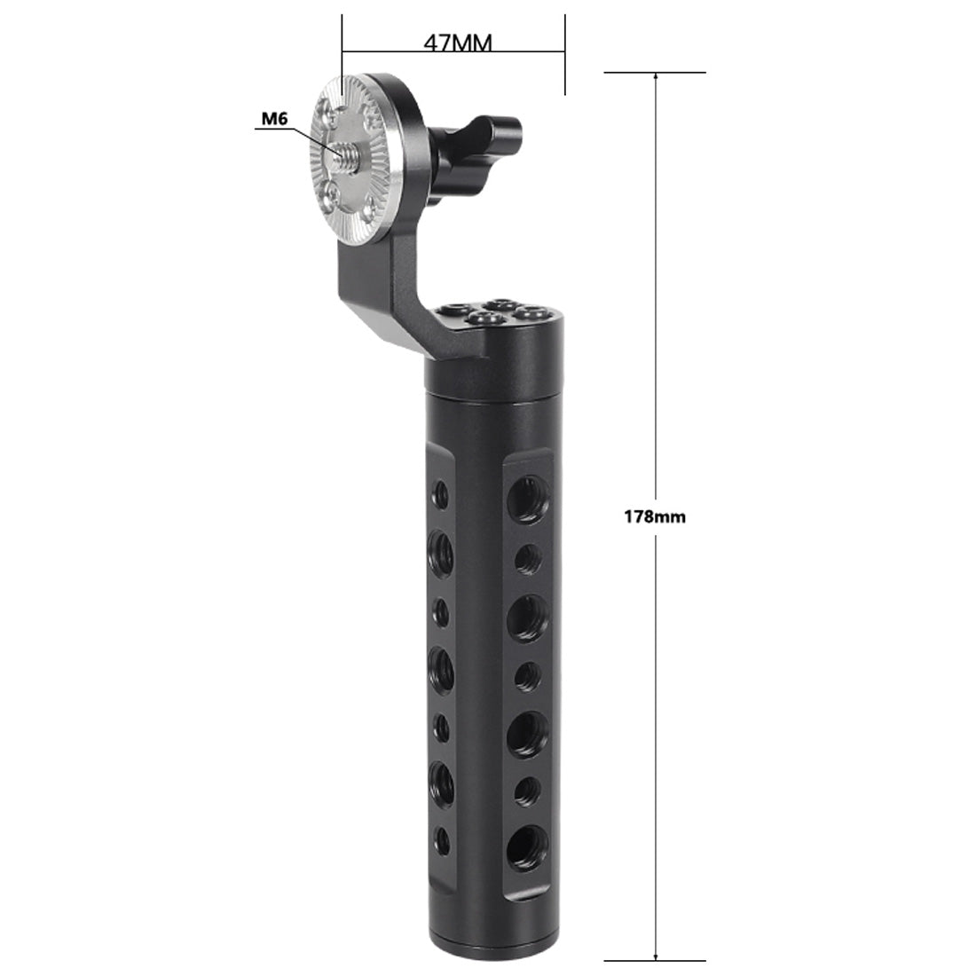 Topcine Rosette Side Handle with ARRI Rosette M6 Thread for 15mm DSLR Shoulder Rig Rail   Block System and Camera Cage  TOPCINE   