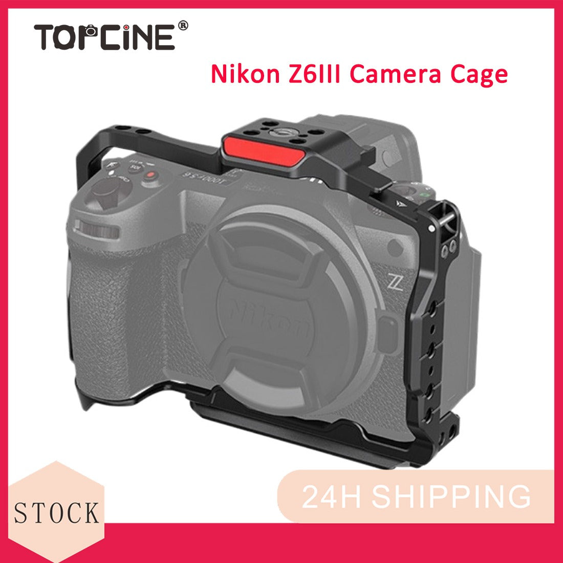 Topcine Z6III L Plate Quick Release Arca Plate Vertical & Horizontal Shooting Switch for Nikon Z63 Protection Case Compatible DJI RS4