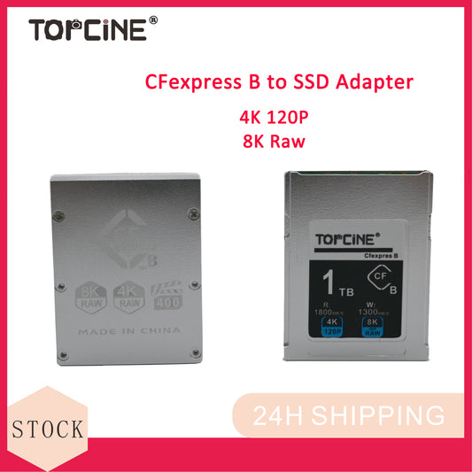 TOPCINE CFexpress B to SSD Adapter, CFexpress Type B to NVME 2230 SSD Expansion Adapter Compatible with Nikon Z6/Z7/Z9/Z8/D5/D500/D6/D850 Canon R3/R5/R5C/1DX Mark Ⅲ Panasonic GH6 Fujifilm XH2/XH2S