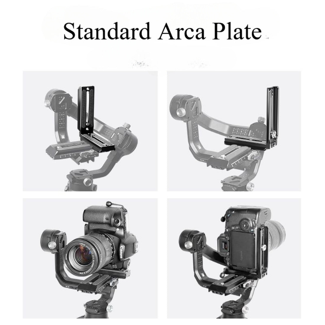 Camera Plate for DJI RS2 RS3 Quick Release L Plate for Vertical and Horizontal Shooting