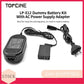 Topcine ACK-E12 AC Power  Adapter LP-E12 DR-E12 DC Coupler Dummy Battery, Kit for Canon EOS M50 Mark II, EOS M50 M100 M200 M M2 M10, Kiss M, Kiss M2 Cameras  TOPCINE   