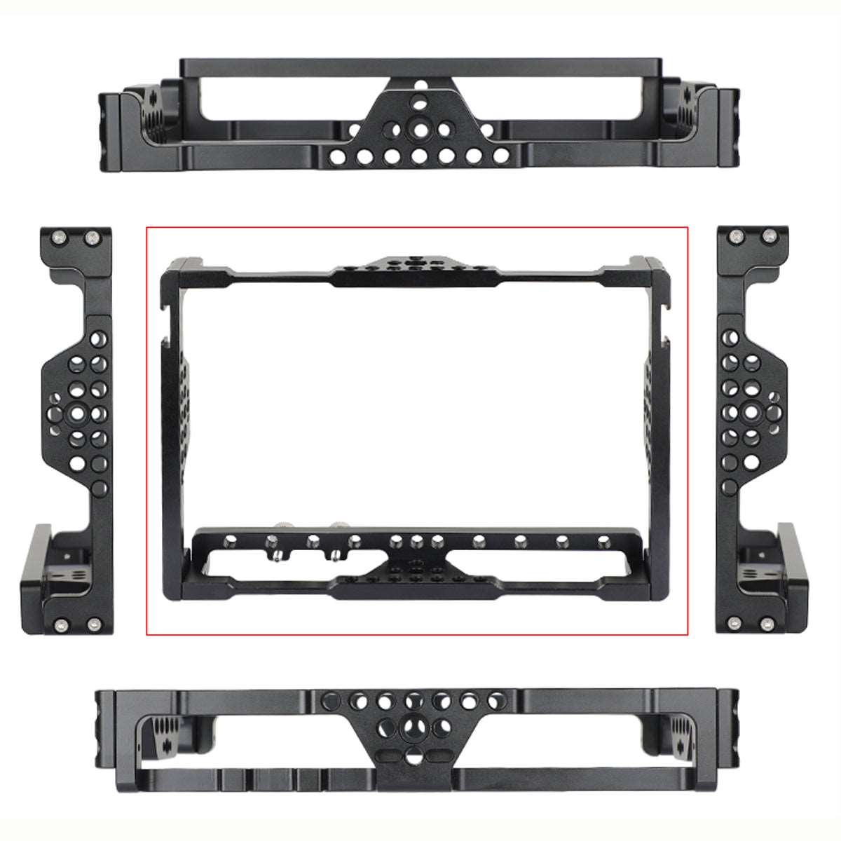 Topcine Aluminum Alloy Monitor Cage Rig with 1/4"-20 Screw holes For LILLIPUT H7/H7S 7" monitors Series  TOPCINE   