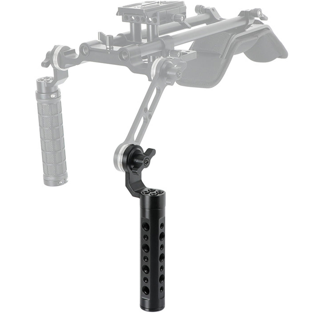 Topcine Rosette Side Handle with ARRI Rosette M6 Thread for 15mm DSLR Shoulder Rig Rail   Block System and Camera Cage  TOPCINE   