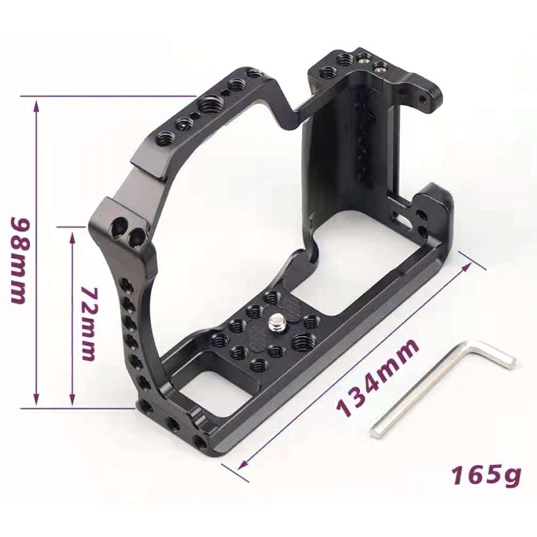 Topcine EOS M50 Cage for Canon EOS M5/M50/M50II Camera with 3/8“ Arri Locating and Cold Shoe Mount Extension for Microphone/ Light m50 cage  TOPCINE   