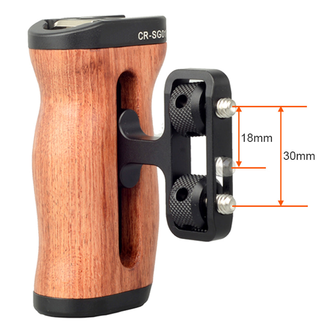 Universal Camera Cage Side Wooden Handle Compatible with DSLR Camera Cage,for Video Cage Rig Video-graphy Accessories Mobile Filming Hold Bracket handgrip TOPCINE   