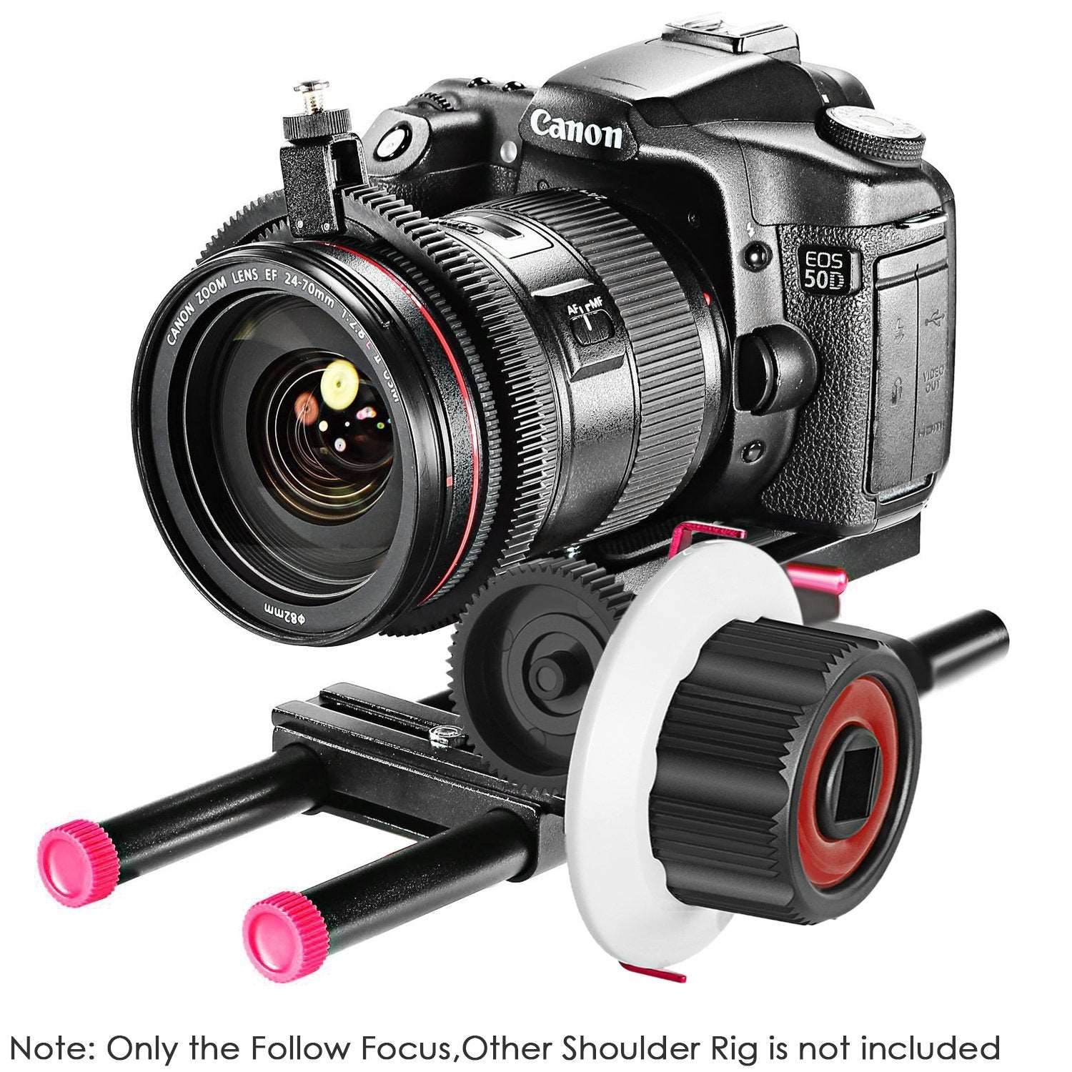 TOPCINE 15MM Follow Focus with Gear Ring Belt for Canon Nikon Sony and Other DSLR Camera Fits DV Video Film Making System,Shoulder Support,Stabilizer,Movie Rig  TOPCINE   