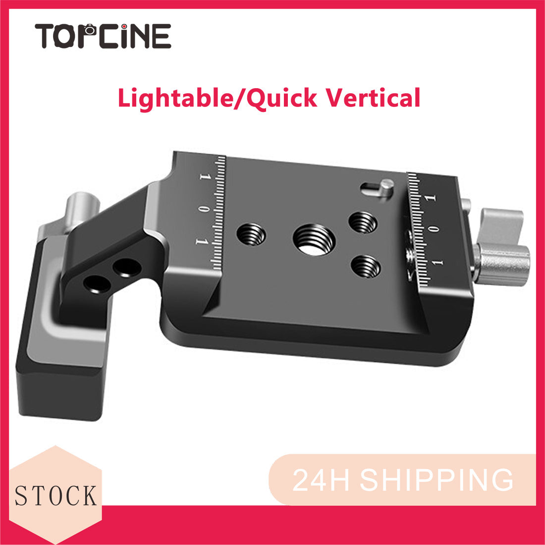 Topcine Vertical Camera Mount,Robust Portrait Mounting Solution Compatible with DJI RS 2/RS 3/RS3 PRO for IG YouTube Shorts Tiktok Video Extended Vertical Shooting camera plate TOPCINE   