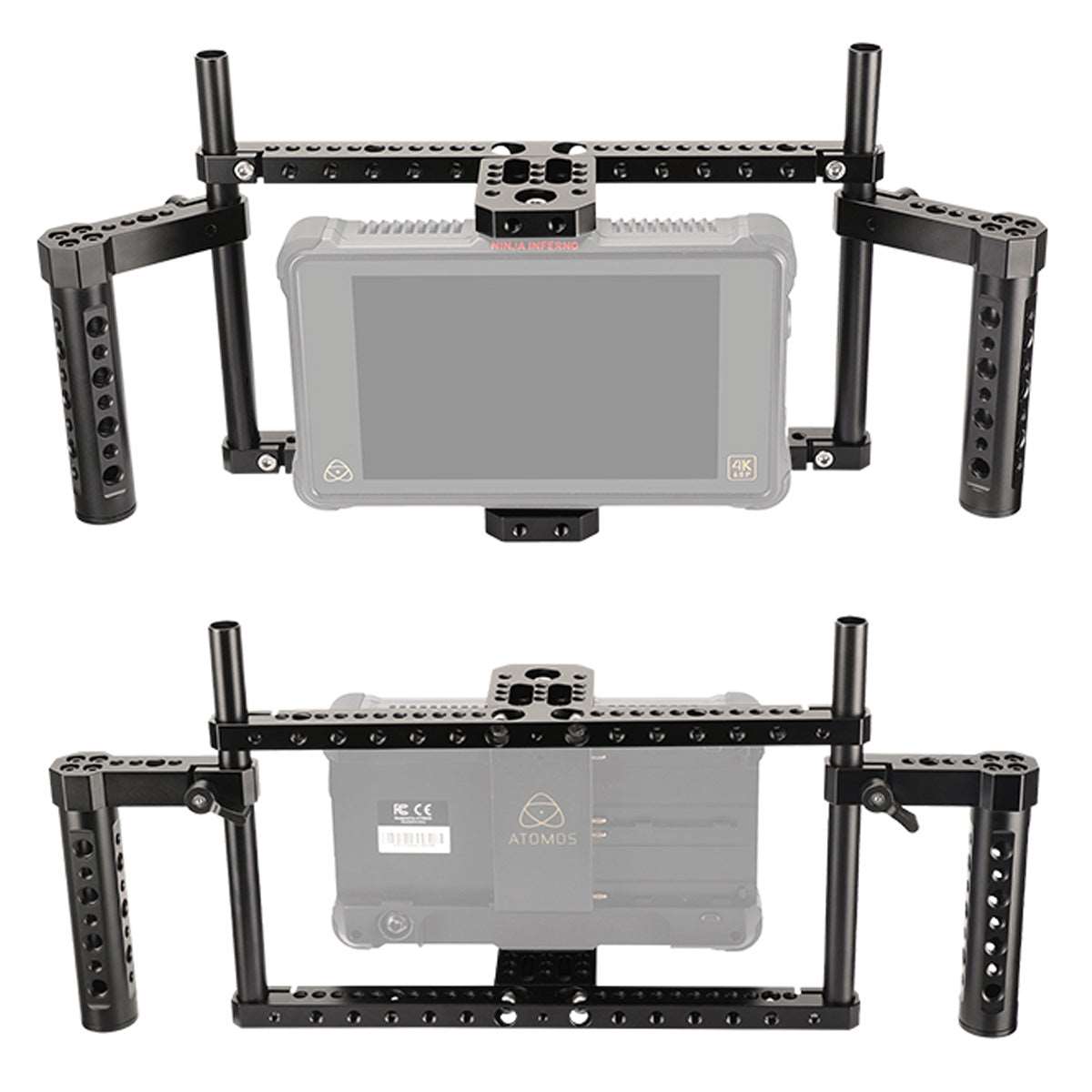 Topcine Director's Cage for Camera Monitors. Cage Fits to LCD Monitors from 7" to 10" Secure Support, Comfortable Handheld Shooting with Dual Grip Handles  TOPCINE   