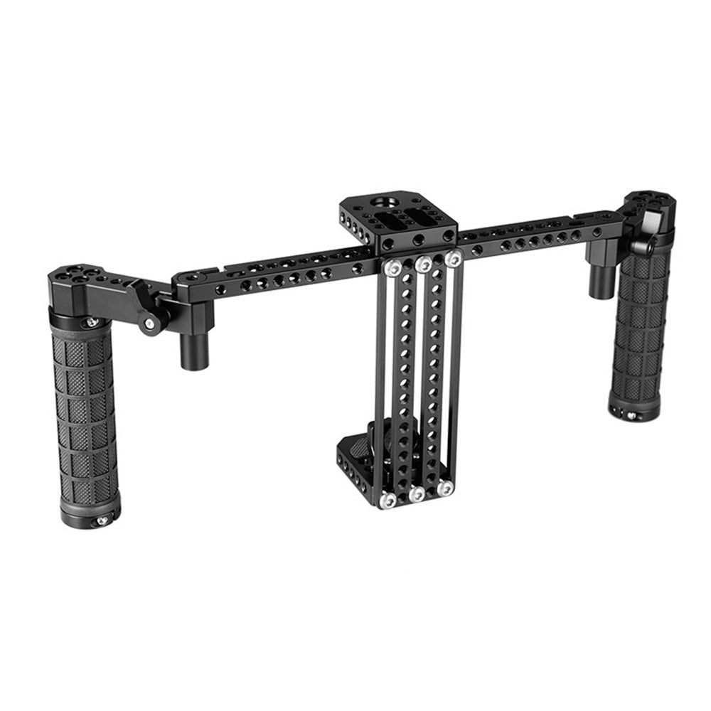 Director's Cage for Camera Monitors. Adjustable 7" Monitor Cage Rig With Dual Rubber Handles & Support Bracket Accessory for SmallHD 700 Series  TOPCINE   