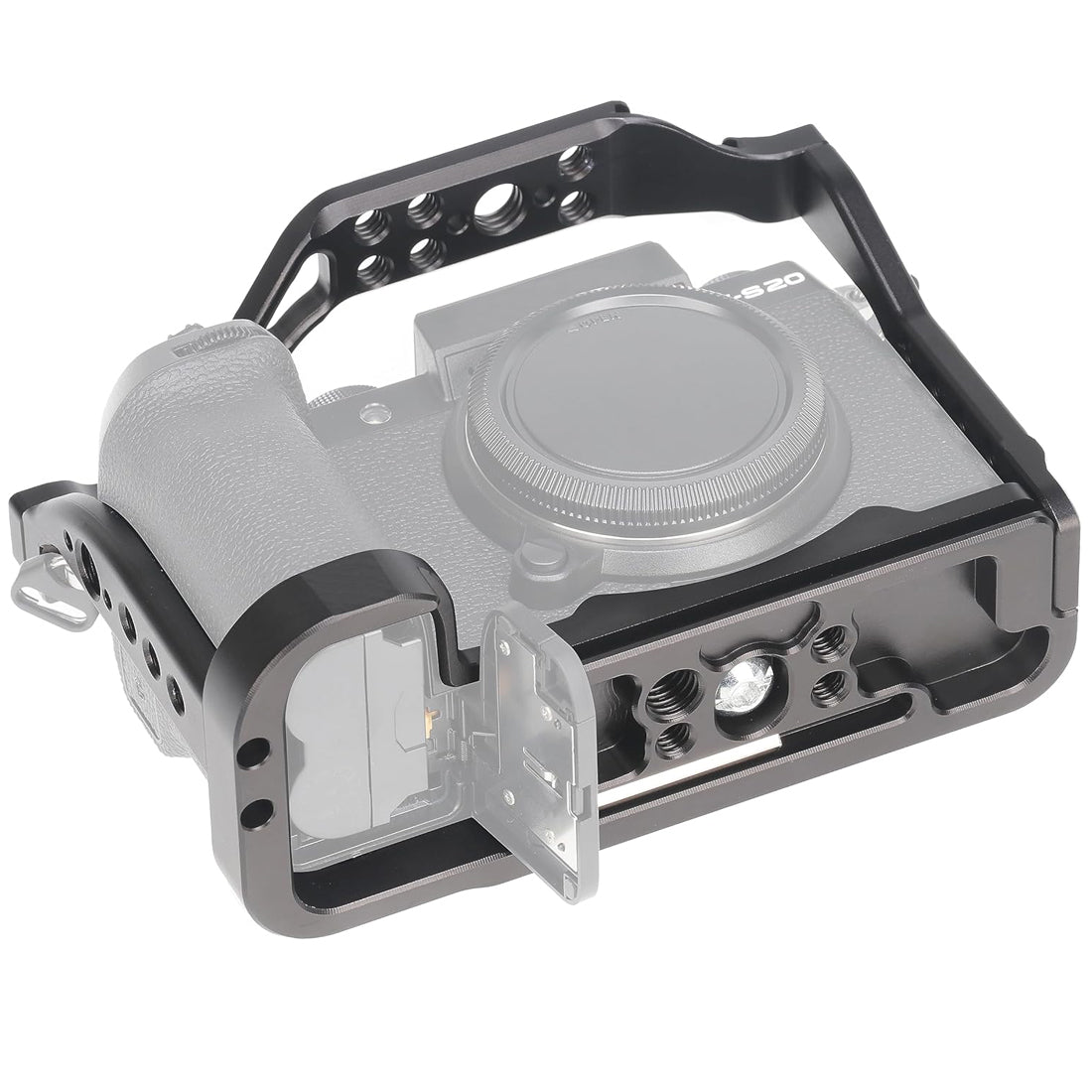 Topcine X-S20 Cage for Fujifilm X-S20 Mirrorless Camera,with 3/8" Arri Locating Holes and Cold Shoe Extension for Microphone/ Light  TOPCINE   