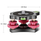 Topcine Camera Leveler Tripod Leveling Base Tri-Wheel Head for Macro Photography Aluminum Bubble Level 3 Axis Level with +/-5 Degree Precision Adjustment for DSLR Camera Rotator Panoramic Head  TOPCINE   