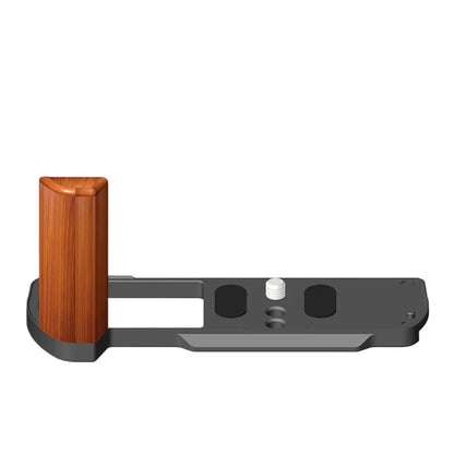 Topcinc Camera Arca Quick Release Plate with Wooden Handgrip for Panasonic Lumix S9 L Plate with Wood Handle Aluminum Half Cage  TOPCINE Panasonic S9 L Plate  