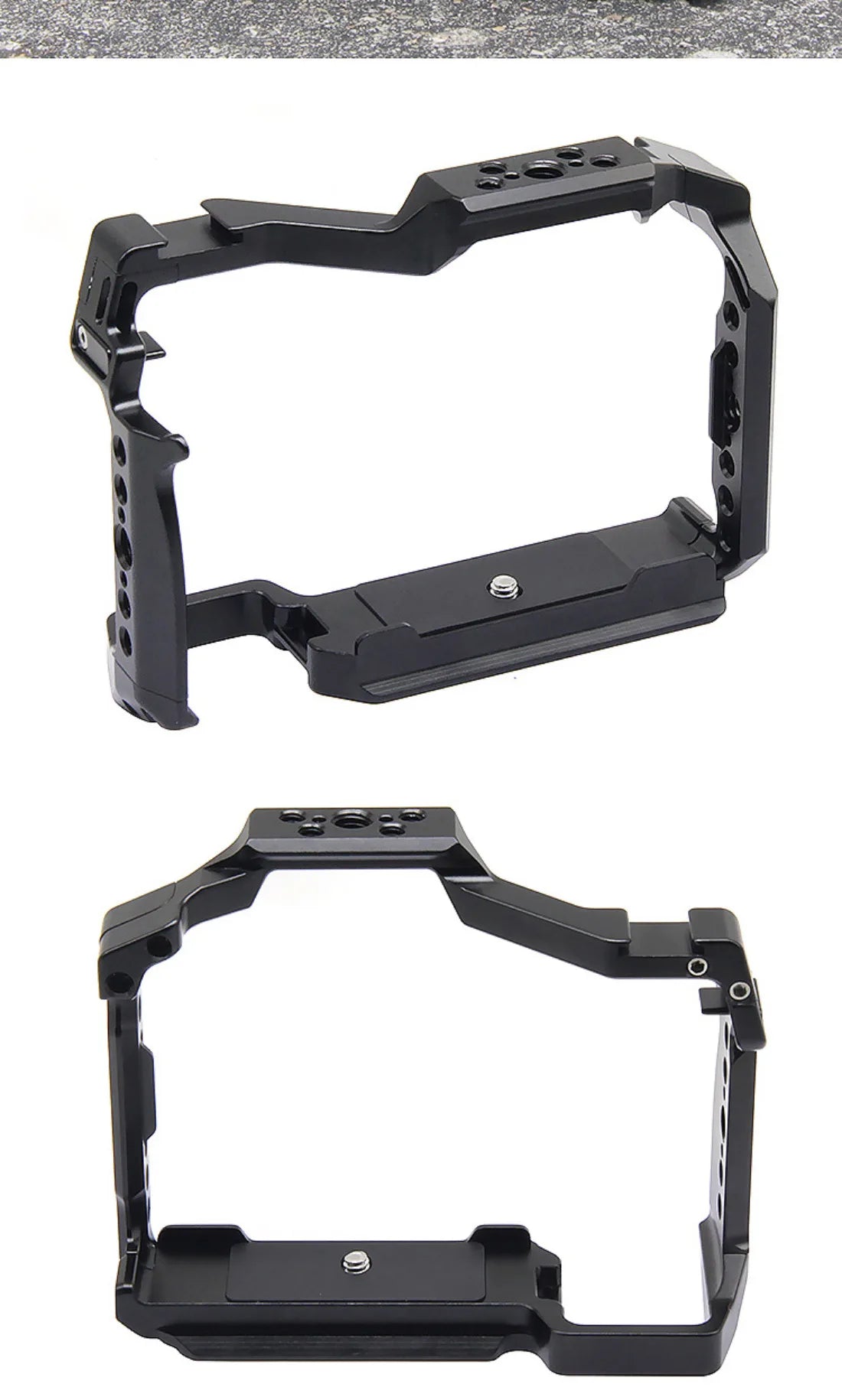 Topcine Camera Cage for Panasonic S5 II, S5 IIX, Aluminum Cage with Multiple 1/4'' 3/8'' Holes Cold Shoe Mount and Arri Locating Holes