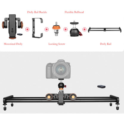 Topcine Camera Wireless Dolly,Motorized Electric Track Rail 24" Slider Dolly Car with Remote Control,Compatible with DSLR Camera, Camcorder, Gopro, iPhone, Android Smartphone camera dolly TOPCINE Track Slider Kit  