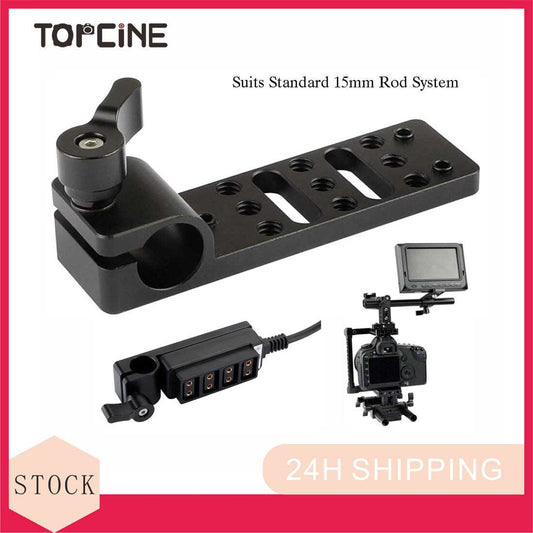 TOPCINE 15mm Rod Clamp Cheeseplate for Power Outlet, monitor stand multifunction pipe clamp  TOPCINE   