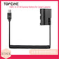 Topcine LP-E6 Dummy Battery with USB-C(Type-C) PD Power Adapter Coiled Cable for Canon EOS 5DMark II 5DMark III 5DMark IV 6D 60D 6DMark II 7DMark II 70D 80D 90D 5DSR EOS R R5 R6 Cameras  TOPCINE   