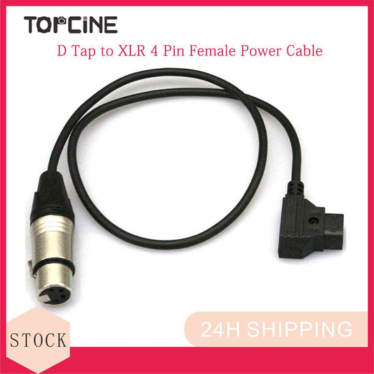 Topcine DTap to 4Pin XLR Power Cable, D-Tap Male to 4Pin XLR Female Cable Compatible for Sony Venice Panasonic Varicam Blackmagic URSA Mini Pro TVlogic Filed Monitor Power Cable Sound Mixers Cable  TOPCINE   