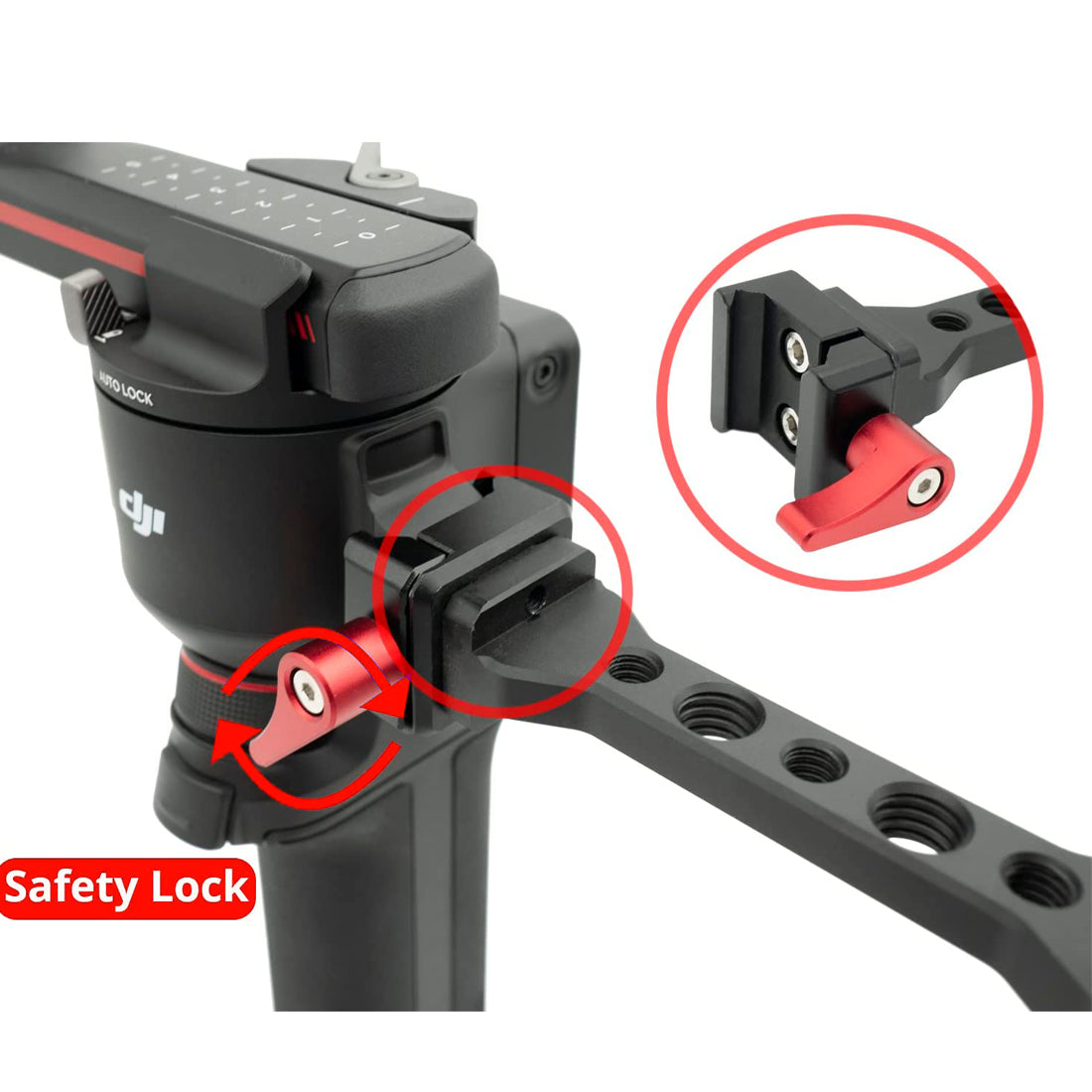 Topcine RS3 Gimbal Monitor Mount RS2 Handle Extension Plate with 1/4" Thread Cold Shoe Mount for Mic Light Compatible for DJI Ronin RS 3/RS 3 PRO/RS 3 Mini/RS 2/RSC 2 Gimbal Stabilizer  TOPCINE   