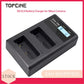 Topcine Dual Slot EN-EL9 Battery Charger, ENEL9 Fast Charger Compatible for Nikon EN-EL9, EN-EL9a, EN-EL9e Batteries and Nikon D40, D40x, D60, D5000, D3000 Digital SLR Cameras MH-23 Charger and More  TOPCINE   