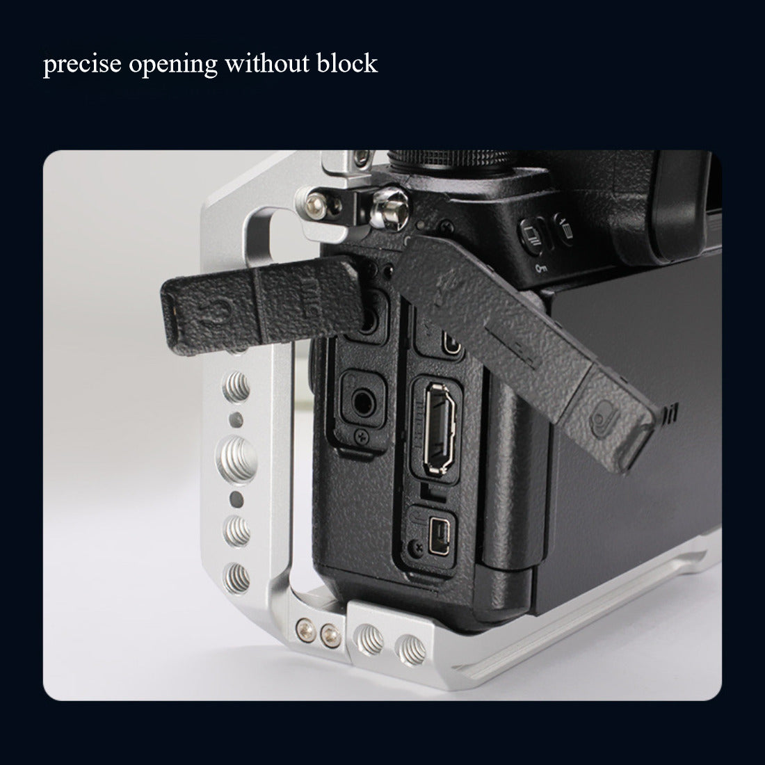 Z6III Camera Cage Compatible for Nikon Z6III/Z5/Z6/Z7/Z6II/Z7II Cage with Builin Arca Plate Cole Shoe Mount Multiple 1/4 3/8 Threaded Holes