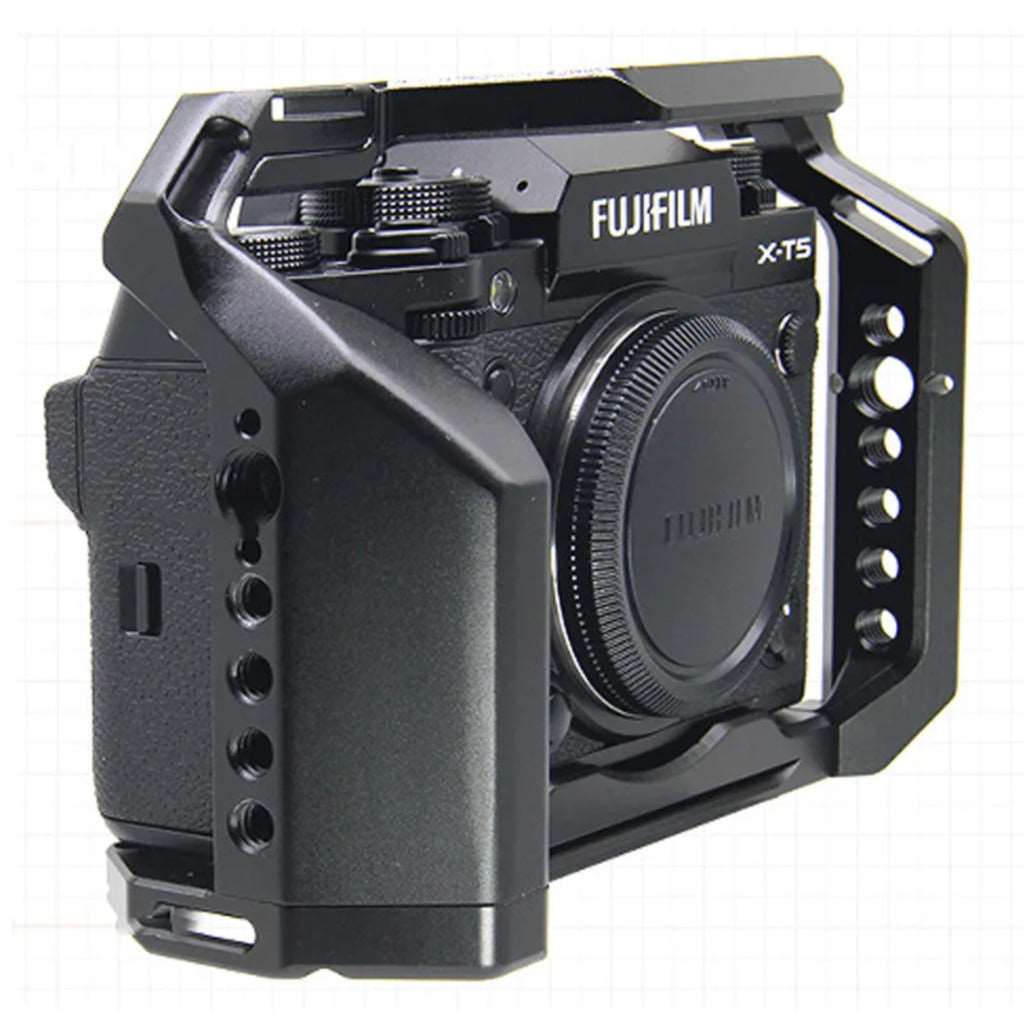 Topcine Camera Full Cage Compatible for Fujifilm X-T5 Camera, Aluminum Alloy Camera Rig for Fujifilm XT5. 3/8"-16 Locating Holes for ARRI, Included Cold Shoe  TOPCINE   