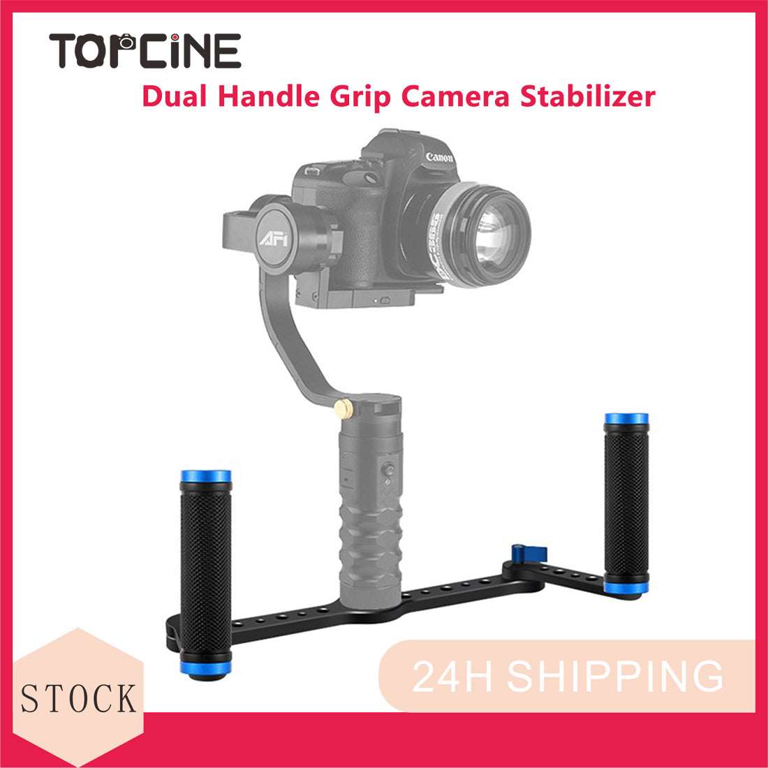 Topcine Dual Handle Grip Camera Stabilizer Three-Axis Gimbal Stabilizer for DSLR Camera load,Support Multi-Angle Conversion  TOPCINE   