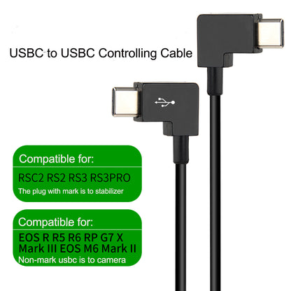 Camera Controlling Cable from DJI RSC2 RS2 RS3 RS4 to Canon R5 R6 M6 Mark II 850D 90D M50 II Camera Control Cable