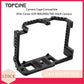 Topcine Camera Cage for Canon EOS 90D/80D/70D DSLR Camera, Full Camera Cage with  Cold Shoe Mount, 1/4"-20 Threaded Holes Standard 38mm Bottom Plate with Quick Release Sliding Chute, Anti-Slip Design camera cage TOPCINE   