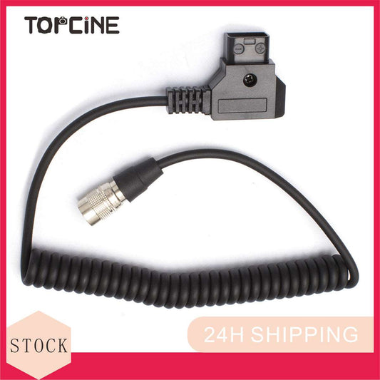 Topcine D-tap to Hirose 4-pin Compatible for Sound Devices 688 633 644 Zoom F8 Coiled Power Cable  TOPCINE   