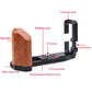 Topcine L-Shape Bracket Wooden Grip for FUJIFILM X-T5,Wooden Handle L Bracket Compatible Quick Release L Plate,Built-in wrench and Cold Shoe  TOPCINE   