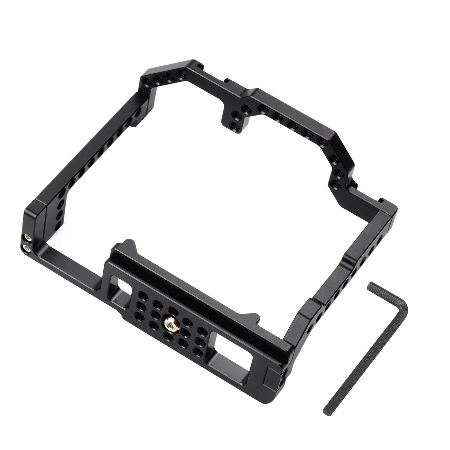 Topcine Camera Cage for Canon EOS 90D/80D/70D DSLR Camera, Full Camera Cage with  Cold Shoe Mount, 1/4"-20 Threaded Holes Standard 38mm Bottom Plate with Quick Release Sliding Chute, Anti-Slip Design camera cage TOPCINE   