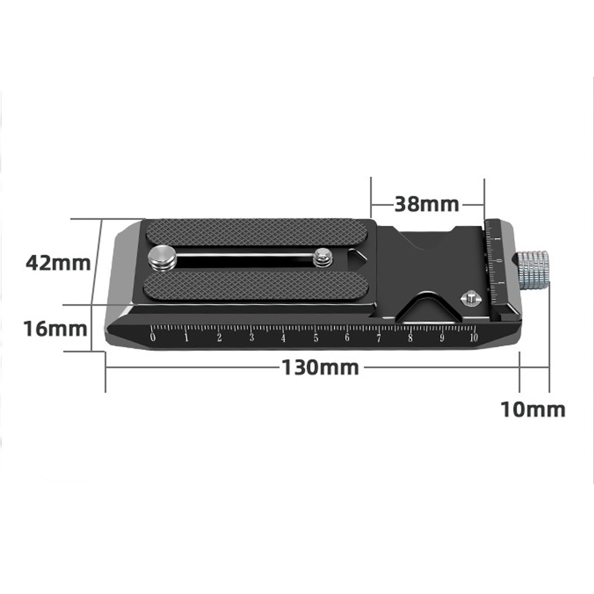 TOPCINE DSLR Camera Gimbal Plate Quick Release Mounting Plate with M4,1/4 inch Screw Holes 38mm Universal Arca Groove Compatible for DJI Ronin RS2 /RSC2 Stabilizer Quick Release Plate camera plate TOPCINE   