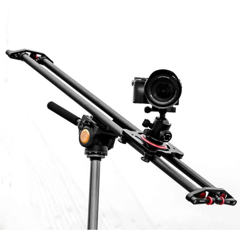 TOPCINE Camera Video Carbon Fiber Rail Slider Track Dolly System and Motorized Camera Slider Double Distance stabilizer 60cm, 80cm  TOPCINE   