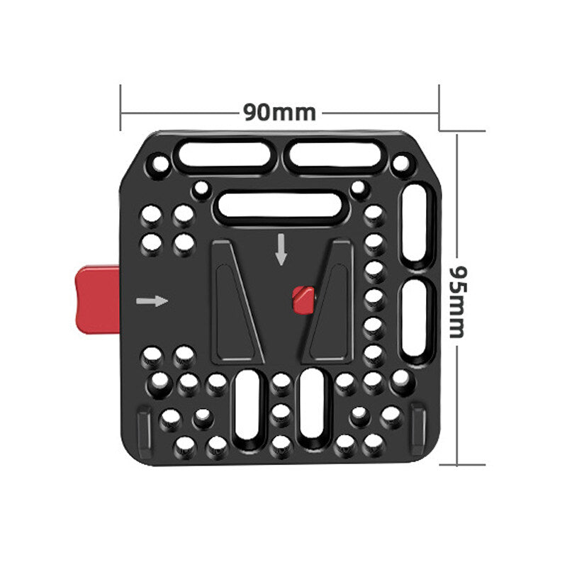 TOPCINE V-Mount Battery Plate, V-Lock Plate Assembly Kit Quick Release Plate With Female V-Dock   Male V-Lock Set Based on the Standard V-Lock Camera Rig  TOPCINE   