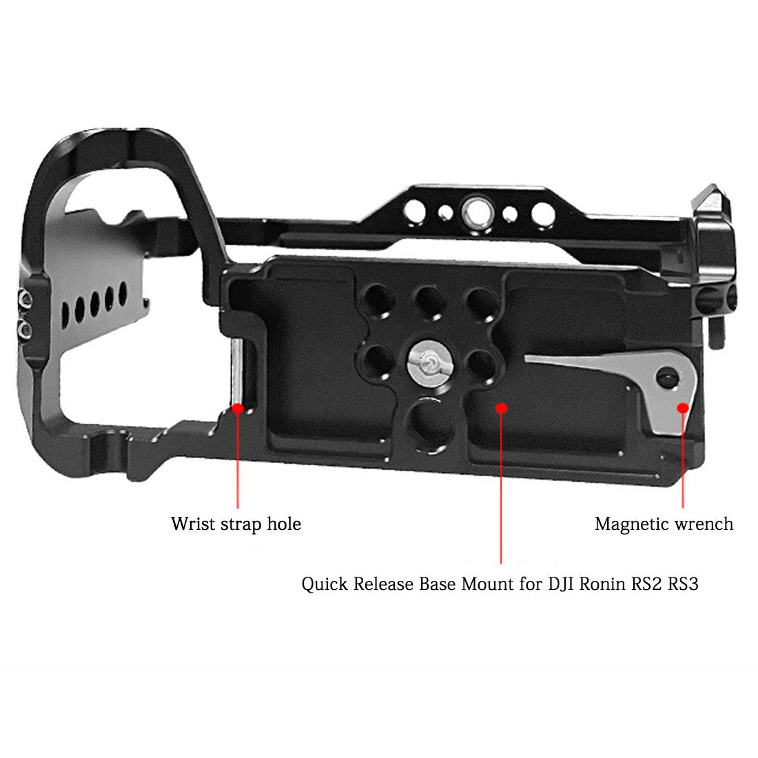 Topcine A6700 Cage Kit for Sony Alpha 6700 Camera, with a Cable Clamp for HDMI,with Arri Locating Holes and Cold Shoe Extension for Microphone/ Light  TOPCINE   