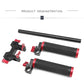 TOPCINE Rubber Handlgrips Front Handbar Clamp Mount With 4 Hole 15mm Rod Clamp for 15mm Rod Support System Video Camera Shoulder Rig  TOPCINE   