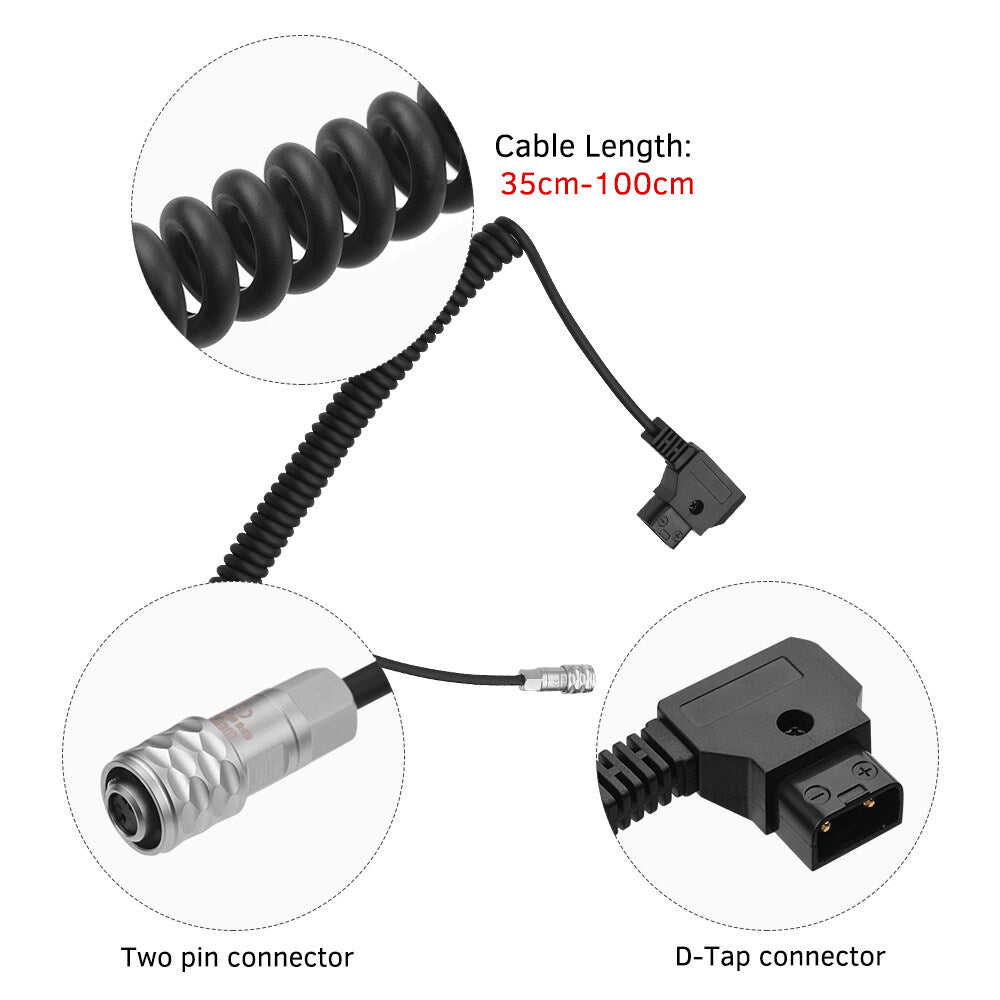 TOPCINE D-Tap to BMPCC 4K 2 Pin Locking Power Cable for Sony V Mount for Blackmagic Pocket   Cinema Camera 4K  TOPCINE   