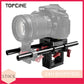 Topcine Universal 15mm Rail Support System with 15mm Rod Clamp and Quick Release Plate， Applicable DSLR Camera and Video Camcorder  TOPCINE   