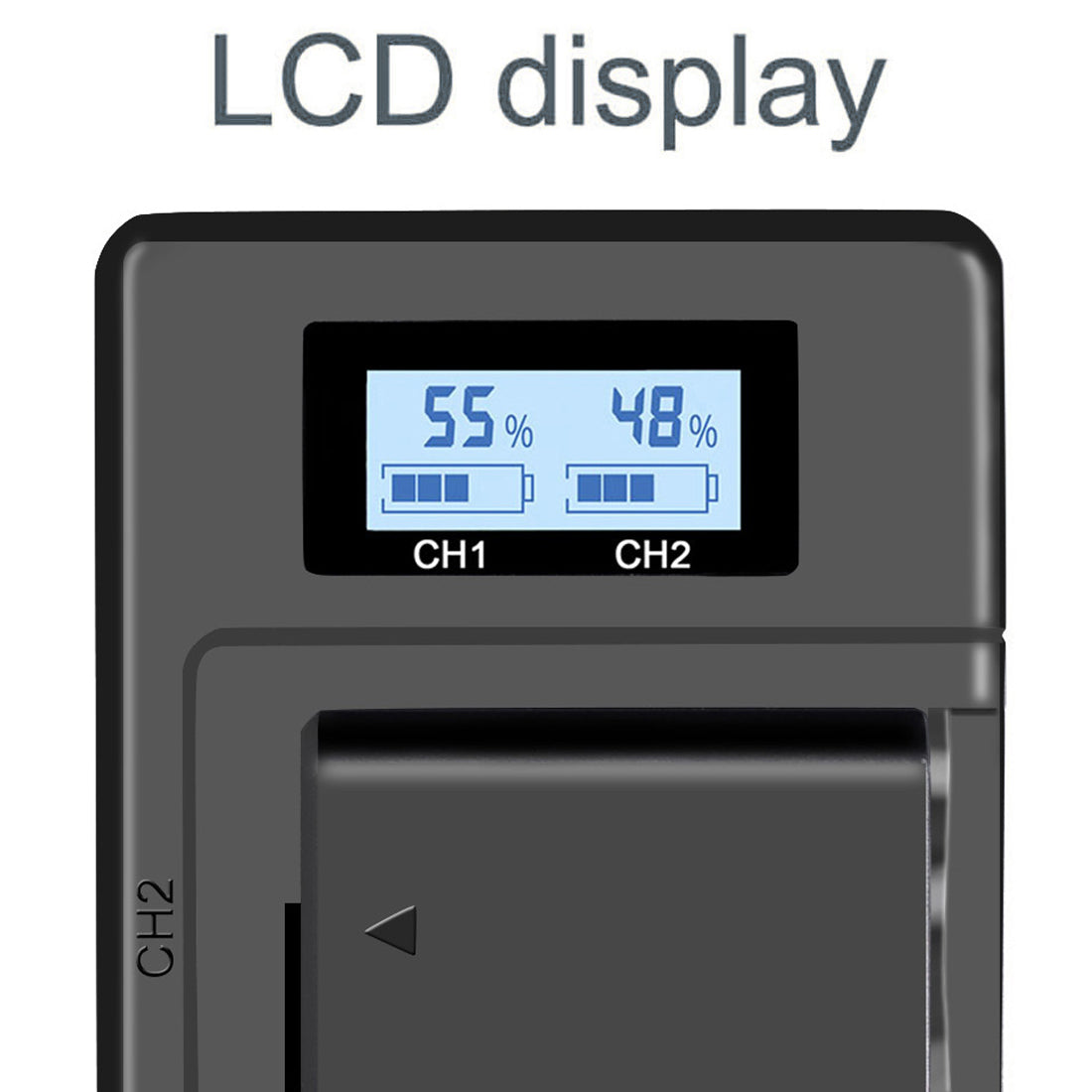 Topcine Dual Slot NP-FW50 Battery Charger, NPFW50 Fast Charger Compatible for Sony ZV-E10, Alpha A7, A7 II, A7R, A7R II, A7S, A7S II, A3000, A5000, A6000, A6300, A6400, A6500, NEX-3, NEX-3N, NEX-5, NEX-5N, NEX-5R, NEX-5T, NEX-6, NEX-7, NEX-C3 Cameras camera battery charger TOPCINE   