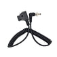 TOPCINE D-Tap to Locking DC 5.5 2.5mm Monitor Power Cable, Right Angle Coiled Cable Suitable for   PIX-E7 PIX-E5 7 Atomos Sony ,Hollyland Mars 400s, 40inch Length, compatible with 2.1 5.5mm   or 2.5 5.5mm  TOPCINE   