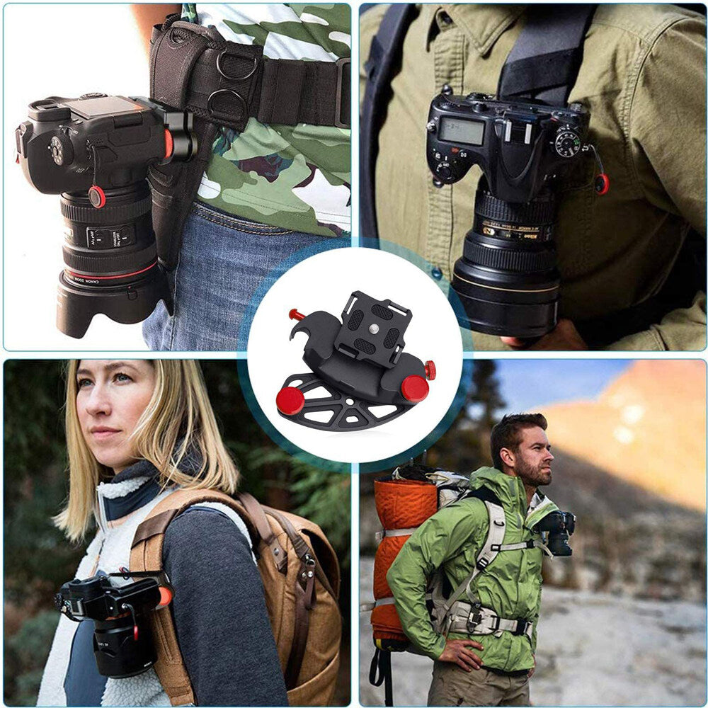 TOPCINE SLR camera Waist Belt Clip Metal Backpack Holster Strap Hanger Belts Buckle Waist Clip For Gopro 10 9 SLR Camera Clamp Accessories  TOPCINE   