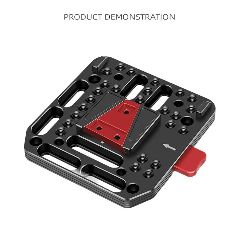 TOPCINE V-Mount Battery Plate, V-Lock Plate Assembly Kit Quick Release Plate With Female V-Dock   Male V-Lock Set Based on the Standard V-Lock Camera Rig  TOPCINE   