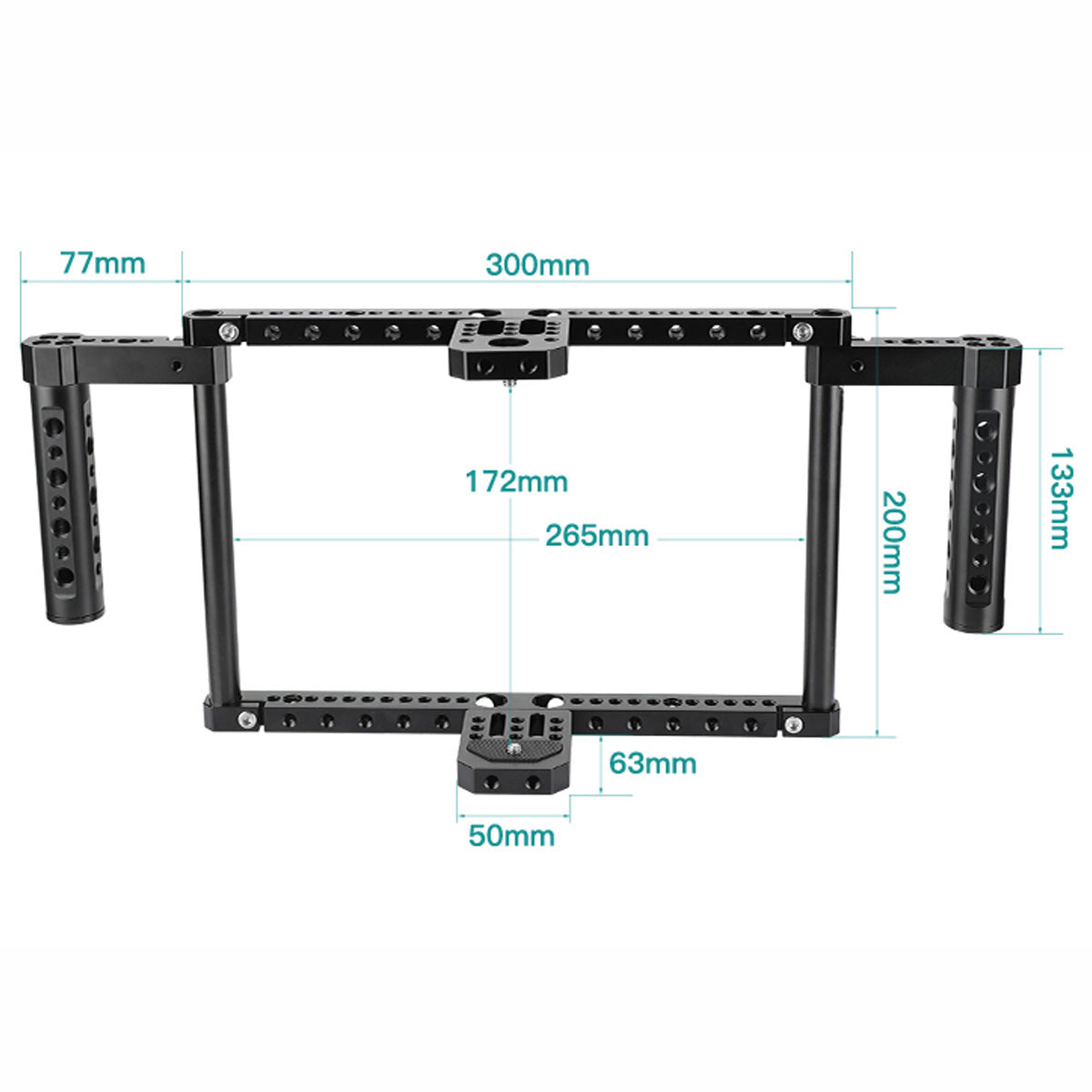 Topcine Director's Cage for Camera Monitors. Cage Fits to LCD Monitors from 7" to 10" Secure Support, Comfortable Handheld Shooting with Dual Grip Handles  TOPCINE   