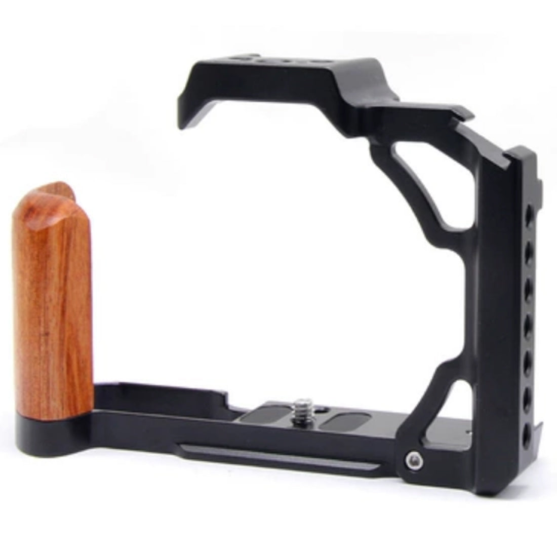 Topcine Zfc Handgrip L-Shape Grip for Nikon Zfc Camera, Wooden Handle Grip Video Shooting Cage Filming Accessories Cold Shoe Extension Mounts for Microphone/Light  TOPCINE full cage  