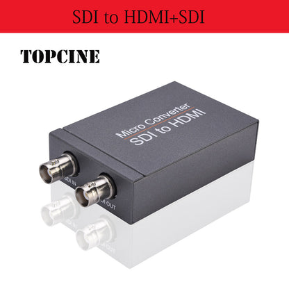 HD 3G Video Micro Converter SDI to HDMI+SDI Adapter ,HDMI in to Two SDI Output Mini 3G HD   SD-SDI Video Converter Adapter with Audio Embedder,Support 1080P 60Hz,Auto Format Detection   for Camera  TOPCINE SDI to HDMI+SDI  