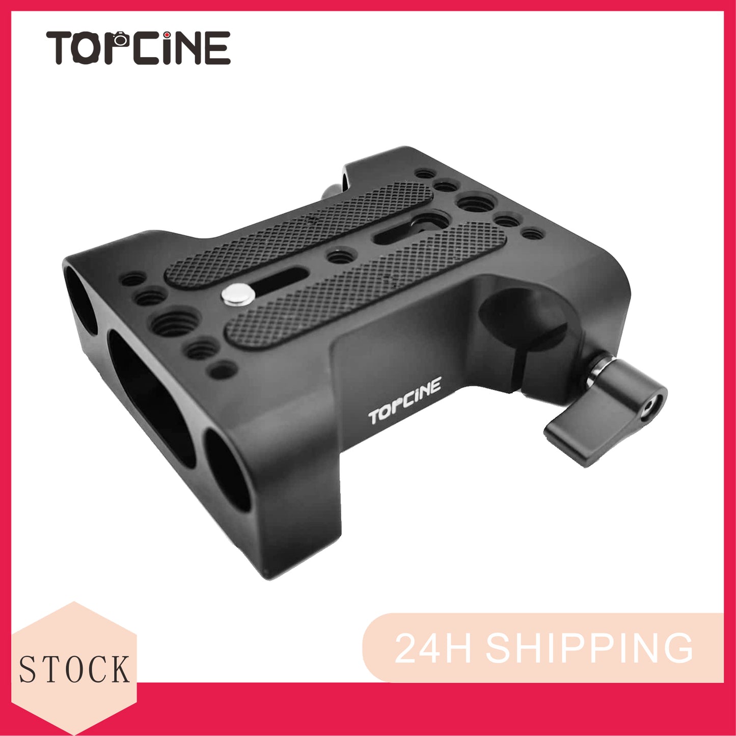 Topcine Quick Release Base Plate with Double15mm Rod Clamp Base Plate for SLR Camera Slide Rail  TOPCINE   