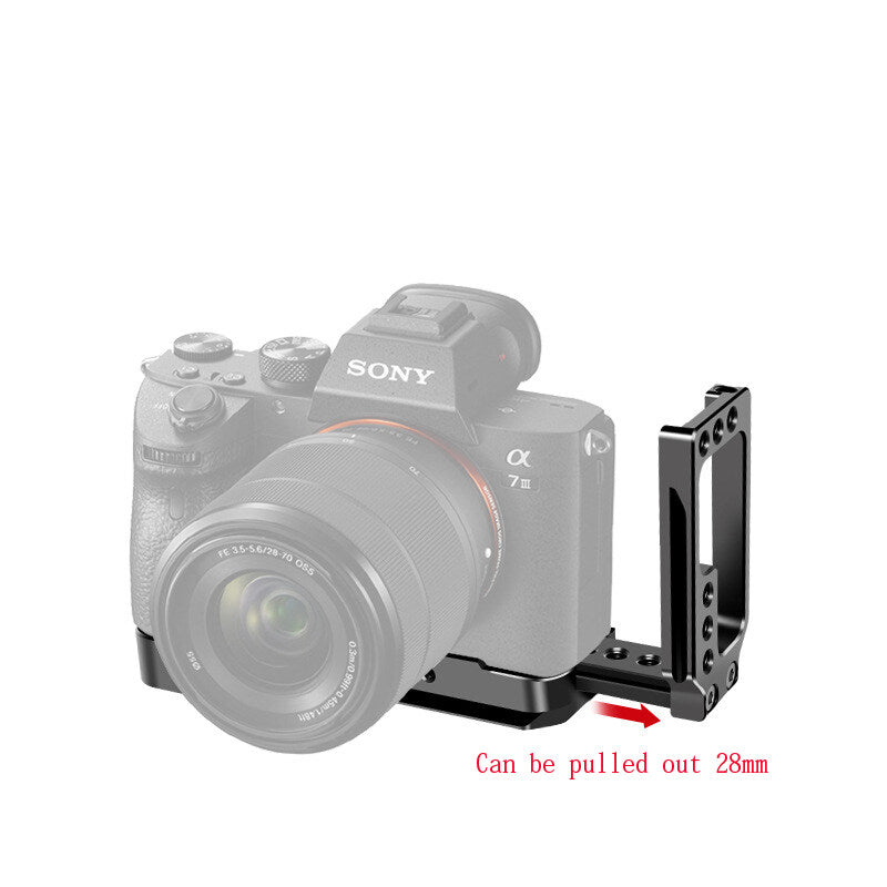 Quick Release L Plate/Bracket Holder Hand Grip for Sony A7MⅢ SLR A7RⅢ A9 Camera Base Handle Vertical QR Board Mounting  TOPCINE   