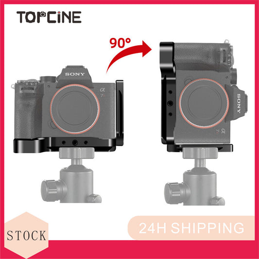 Quick Release L Plate/Bracket Holder Hand Grip for Sony A7MⅢ SLR A7RⅢ A9 Camera Base Handle Vertical QR Board Mounting  TOPCINE   