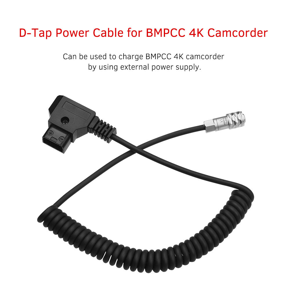 TOPCINE D-Tap to BMPCC 4K 2 Pin Locking Power Cable for Sony V Mount for Blackmagic Pocket   Cinema Camera 4K  TOPCINE   