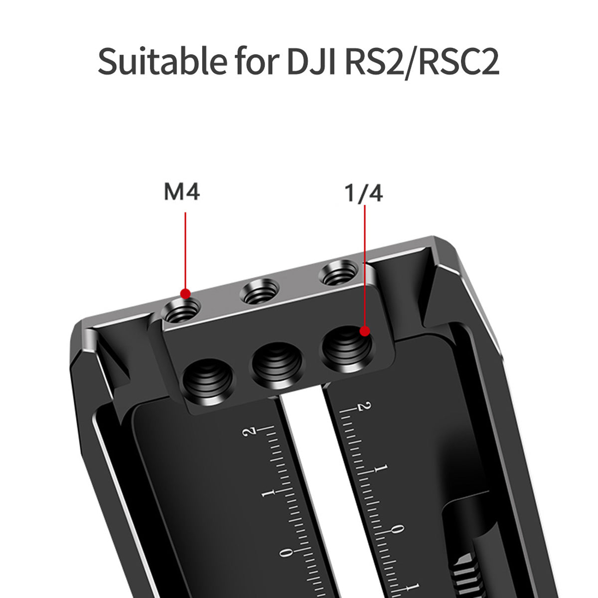 TOPCINE DSLR Camera Gimbal Plate Quick Release Mounting Plate with M4,1/4 inch Screw Holes 38mm Universal Arca Groove Compatible for DJI Ronin RS2 /RSC2 Stabilizer Quick Release Plate camera plate TOPCINE   